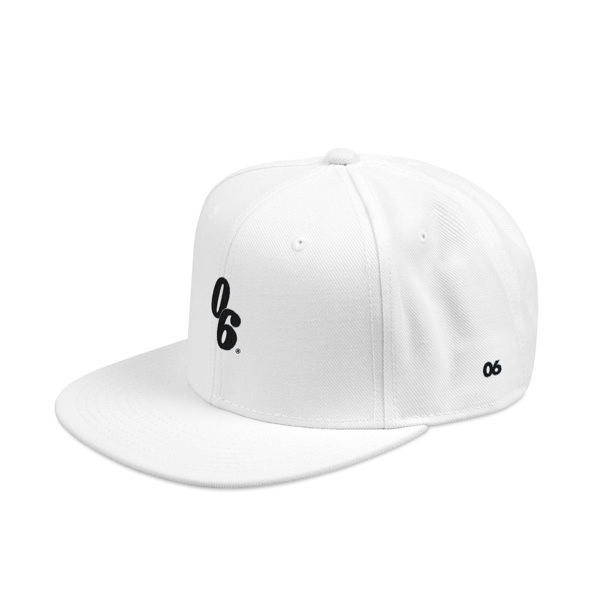 Minimalist Logo Snapback — Embroidered 06 Logo Cap