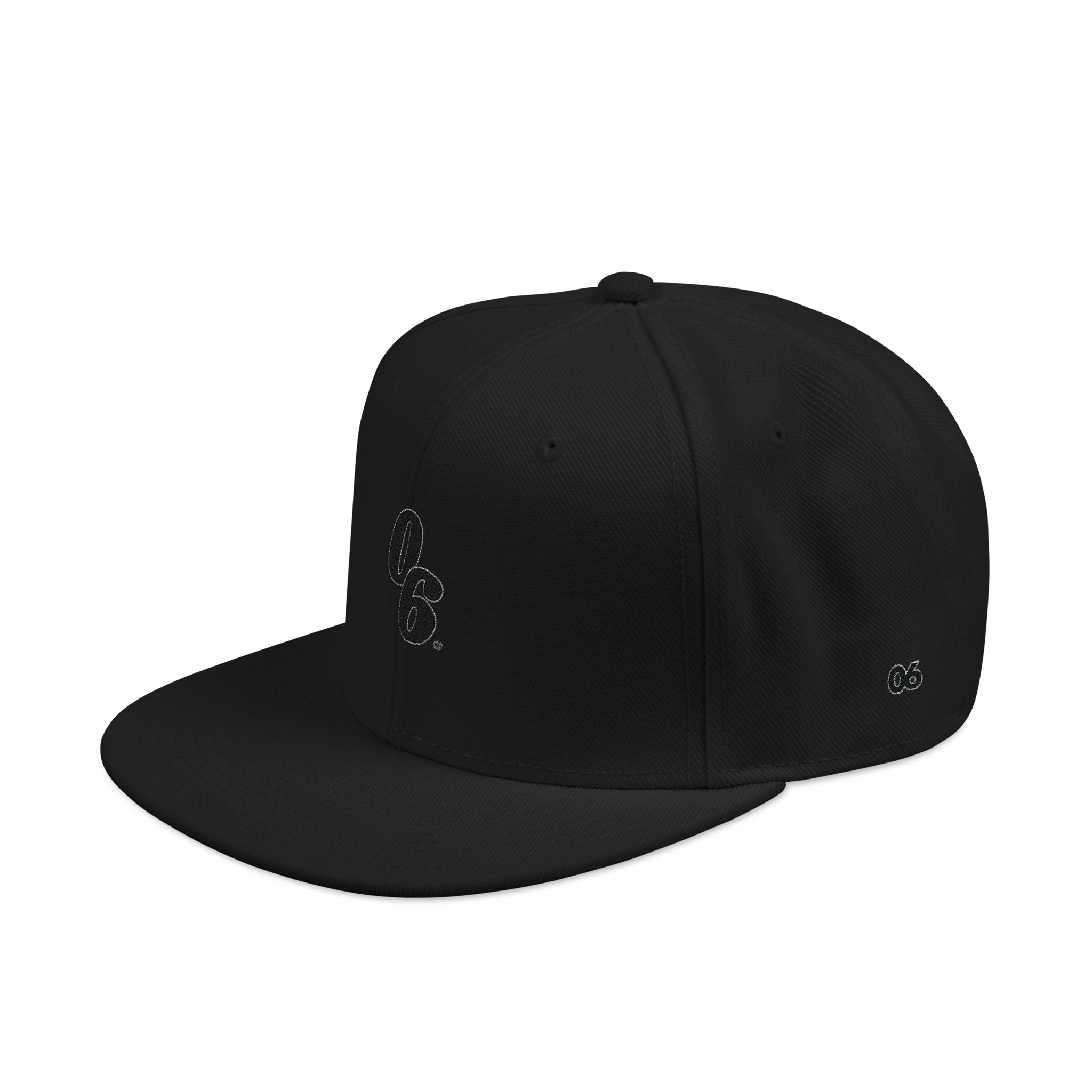Minimalist Logo Snapback — Embroidered 06 Logo Cap